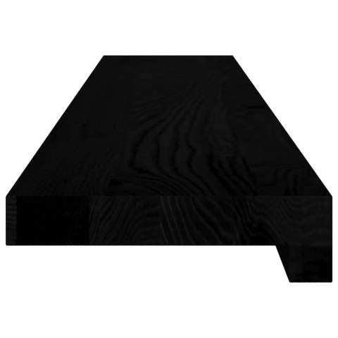 PARAPETY 2 SZT. CIEMNOBRĄZOWY 100X15X2CM LITE DREWNO DĘBOWE