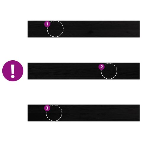 PARAPETY 2 SZT. CIEMNOBRĄZOWY 100X15X2CM LITE DREWNO DĘBOWE