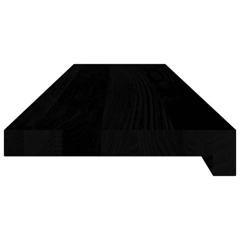 PARAPETY 2 SZT. CIEMNOBRĄZOWY 90X20X2CM LITE DREWNO DĘBOWE