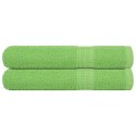 RĘCZNIKI DO SAUNY 2 SZT ZIELONE 80X200CM BAWEŁNA 100%