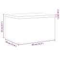 SKRZYNKA DREWNIANA Z POKRYWKĄ 40X30X23CM LITE DREWNO SOSNOWE