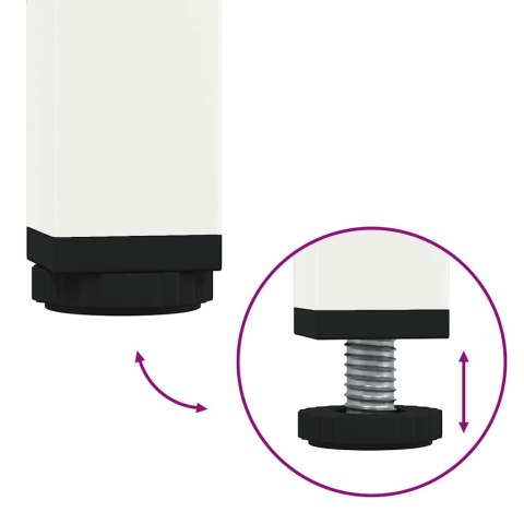 STOLIK KAWOWY BIAŁY 68,5X50X43,5CM STAL WALCOWANA NA ZIMNO