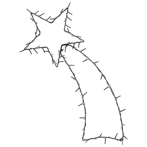 ŚWIĄTECZNE LAMPKI SPADAJĄCA GWIAZDA SYLWETKA 80 LED