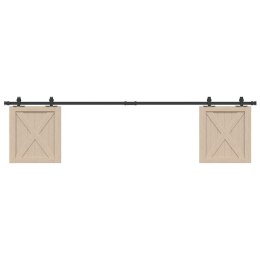 SYSTEM DO DRZWI PRZESUWNYCH DO MEBLI 213CM STAL WĘGLOWA