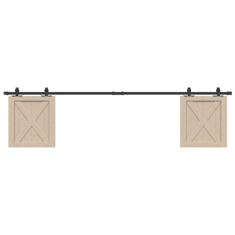 SYSTEM DO DRZWI PRZESUWNYCH DO MEBLI 213CM STAL WĘGLOWA