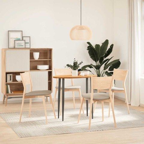 BLAT DO STOŁU BRĄZOWY 80X40X2CM LITE DREWNO DĘBOWE OWALNY