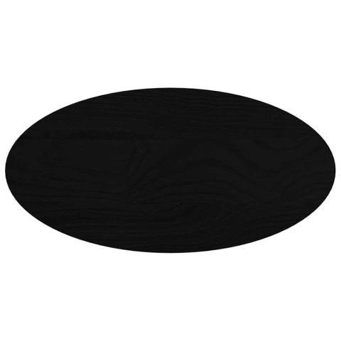 BLAT DO STOŁU BRĄZOWY 80X40X2CM LITE DREWNO DĘBOWE OWALNY