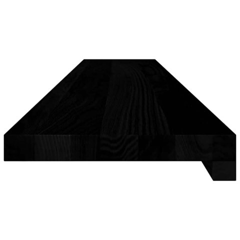 PARAPETY 2 SZT. CIEMNOBRĄZOWY 110X20X2CM LITE DREWNO DĘBOWE