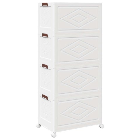 SKRZYNIA DO PRZECHOWYWANIA Z KÓŁKAMI 4-POZIOMOWA 75 L