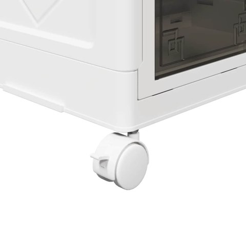 SKRZYNIA DO PRZECHOWYWANIA Z KÓŁKAMI 75 L 65X40X41,5CM