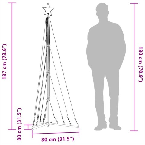 LAMPKI CHOINKOWE 339 CIEPŁYCH BIAŁYCH LED 187CM