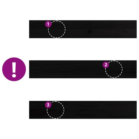 PARAPETY 2 SZT. CIEMNOBRĄZOWY 90X15X2CM LITE DREWNO DĘBOWE