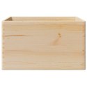 SKRZYNKA DREWNIANA Z UCHWYTAMI 40X30X23CM LITE DREWNO SOSNOWE
