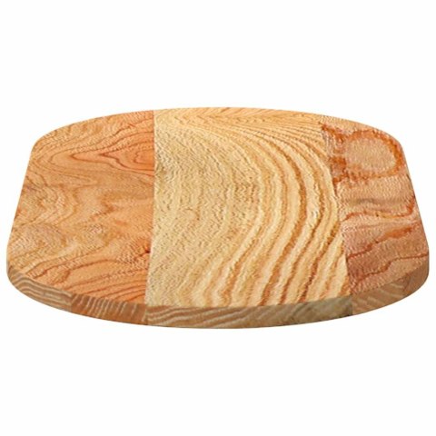 BLAT DO STOŁU BRĄZOWY 80X40X2CM LITE DREWNO DĘBOWE OWALNY