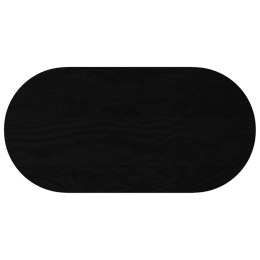 BLAT DO STOŁU BRĄZOWY 80X40X4CM LITE DREWNO DĘBOWE OWALNY