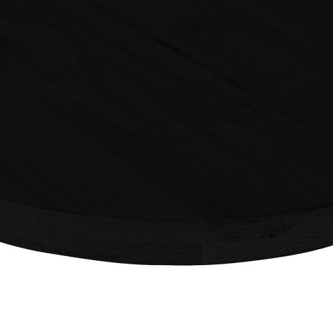 BLAT DO STOŁU BRĄZOWY 80X40X4CM LITE DREWNO DĘBOWE OWALNY