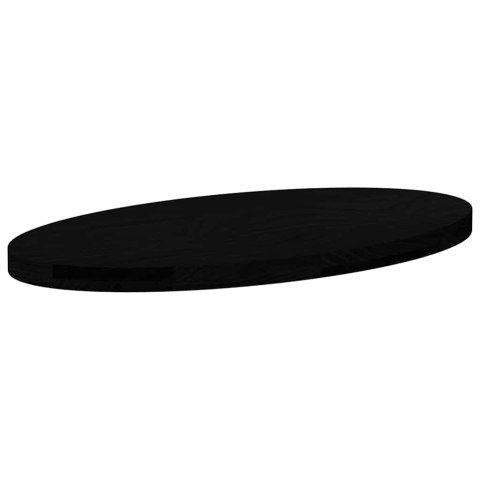 BLAT DO STOŁU BRĄZOWY 80X40X4CM LITE DREWNO DĘBOWE OWALNY