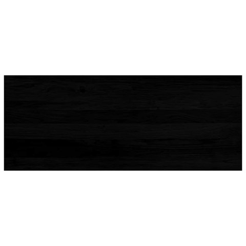 PARAPETY 2 SZT. CIEMNOBRĄZOWY 100X40X2CM LITE DREWNO DĘBOWE