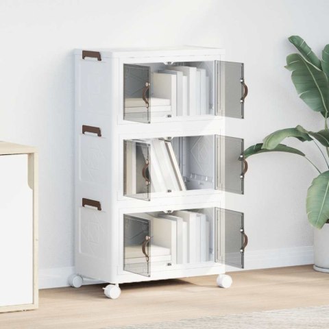 SKRZYNIA DO PRZECHOWYWANIA Z KÓŁKAMI 3-POZIOMOWA 28 L