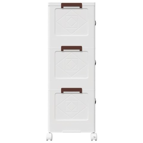 SKRZYNIA DO PRZECHOWYWANIA Z KÓŁKAMI 3-POZIOMOWA 28 L