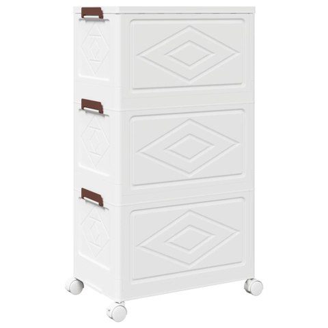 SKRZYNIA DO PRZECHOWYWANIA Z KÓŁKAMI 3-POZIOMOWA 28 L