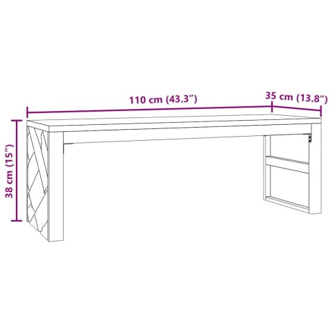 STOLIK KAWOWY 110X35X38CM LITE DREWNO TEKOWE