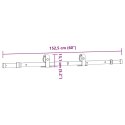 SYSTEM DO MONTAŻU DRZWI PRZESUWNYCH 152,5CM STAL CZARNY