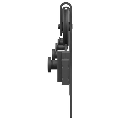 SYSTEM DO MONTAŻU DRZWI PRZESUWNYCH 183CM STAL CZARNY