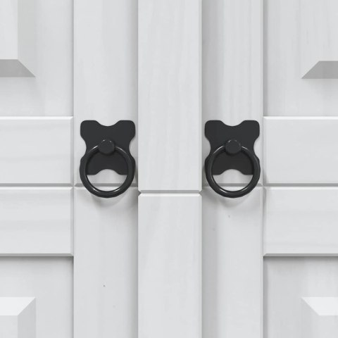 SZAFA SOSNOWA W MEKSYKAŃSKIM STYLU CORONA 3-DRZWIOWA BIAŁA