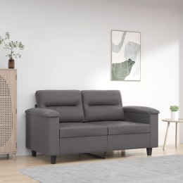2-OSOBOWA SOFA SZARY 120CM SZTUCZNA SKÓRA
