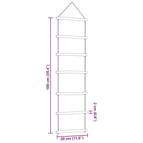 DEKORACJE ŚCIENNE DRABINKA 2 SZT. 30X100CM NATURALNA GAŁĄŹ