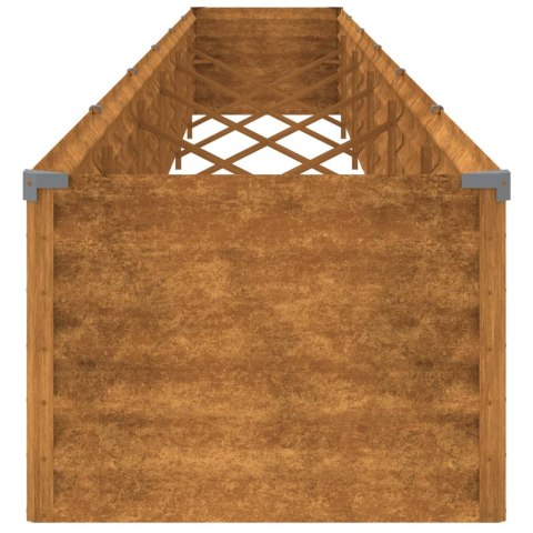 PODWYŻSZONA DONICA 580X50X36CM STAL KORTENOWSKA