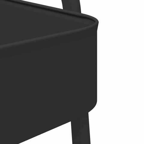 WÓZEK DO KUCHNI SALONU ŁAZIENKI PRALNI BIURA CZARNY 42X41,5X77CM