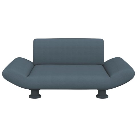 LEGOWISKO DLA PSA CIEMNOSZARE 70X45X28CM OBITE TKANINĄ