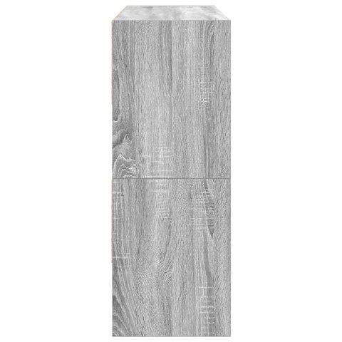 STOJAKI NA BUTY 2 SZT. SZTAPLOWANY SZARY DĄB 89,5X30X40CM