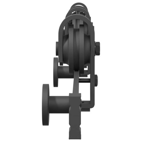 SYSTEM DO MONTAŻU DRZWI PRZESUWNYCH 183CM STAL CZARNY