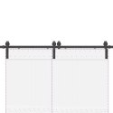 SYSTEM DO MONTAŻU DRZWI PRZESUWNYCH 183CM STAL CZARNY