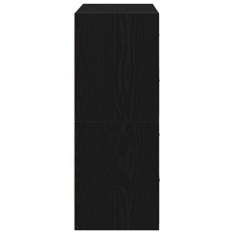 SZAFKI Z 2 SZUFLADAMI 2 SZT. CZARNE 60X31X40CM