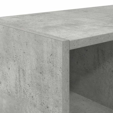 STOJAK NA BUTY SZTAPLOWANY SZAROŚĆ BETONU 89,5X30X40CM