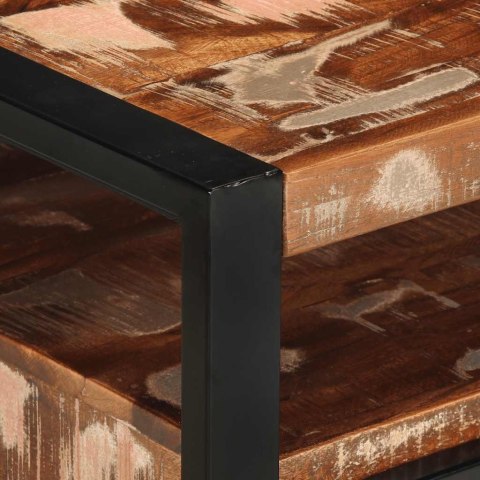 STOLIK KAWOWY KOLOROWY 90X50X36CM LITE DREWNO ODZYSKANE