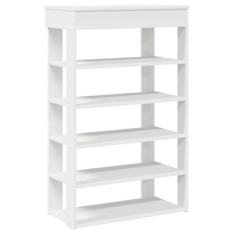 STOJAK NA BUTY BIAŁA 60X30X98CM