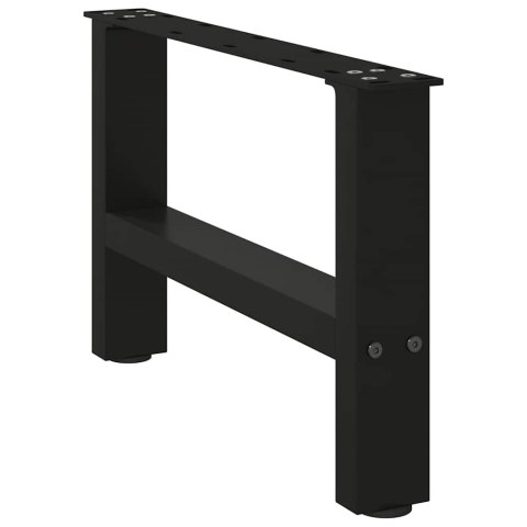 NOGI DO STOLIKA KAWOWEGO CZARNE 2 SZT. 50X(30-31)CM STAL