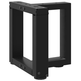 NOGI DO STOLIKA KAWOWEGO W KSZTAŁCIE LITERY T 2 SZT. CZARNE