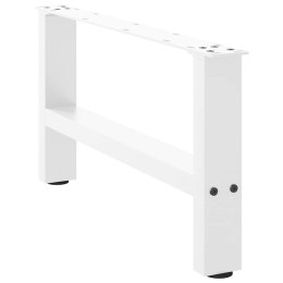 NOGI DO STOLIKA KAWOWEGO BIAŁE 2 SZT. 70X(30-31)CM STAL