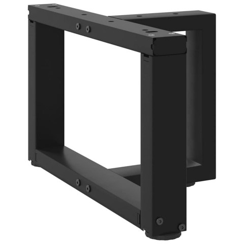 NOGI DO STOLIKA KAWOWEGO W KSZTAŁCIE LITERY T 2 SZT. CZARNE