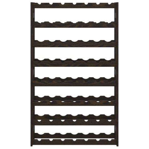 STOJAK NA 56 BUTELEK WINA CZARNY LITE DREWNO SOSNOWE