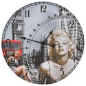 ZEGAR ŚCIENNY W STYLU VINTAGE MARILYN MONROE 60CM