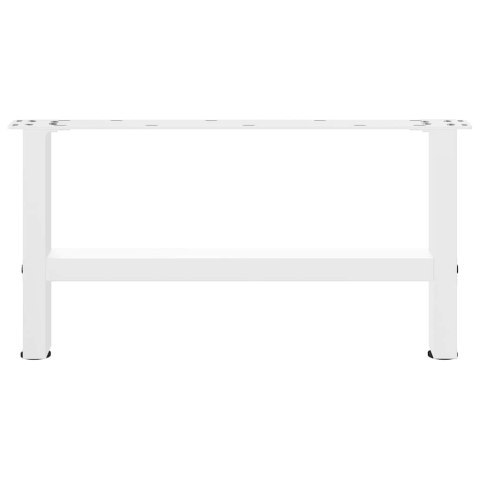 NOGI DO STOLIKA KAWOWEGO BIAŁE 2 SZT. 60X(30-31)CM STAL