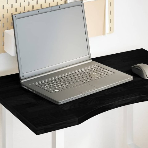 BLAT BIURKA CIEMNOBRĄZOWY 80X60X2,5CM LITE DREWNO DĘBOWE