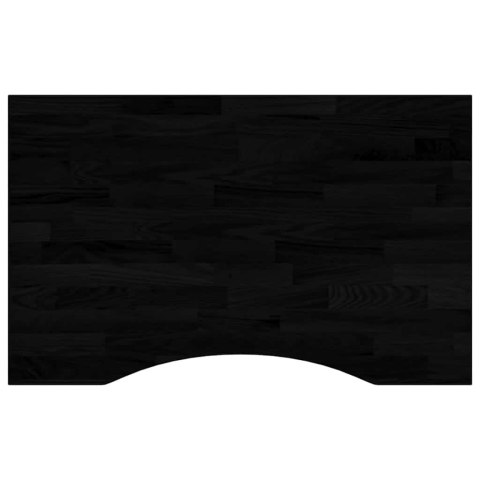 BLAT BIURKA CIEMNOBRĄZOWY 80X60X2,5CM LITE DREWNO DĘBOWE